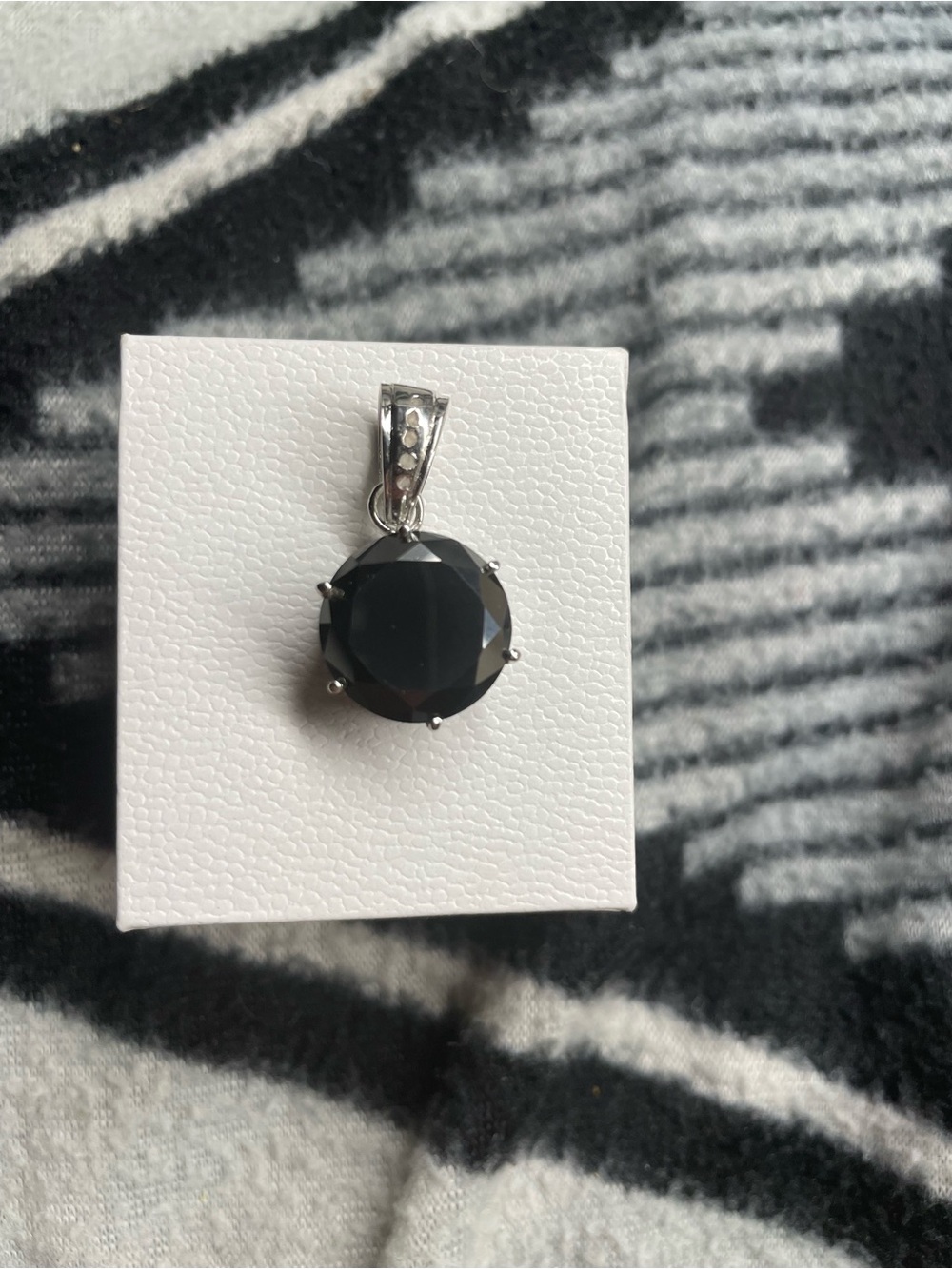 15.80 Carat Black Diamond Pendant Pendant
